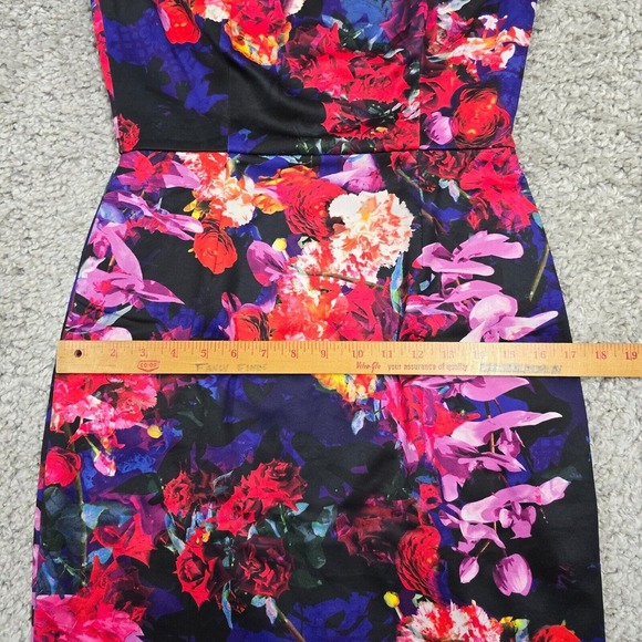 Betsey Johnson Dress Womens 6 Colorful Flowers Lined Maximalist Career Event - Picture 14 of 16
